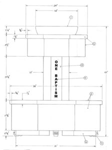 Custom Baptismal Drawing